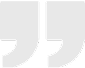 Double quotation marks on a black background.